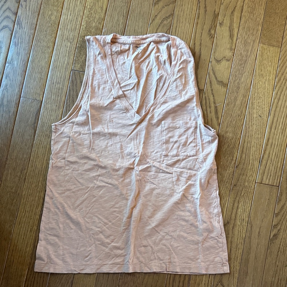 Peach Sleeveless Women's Top